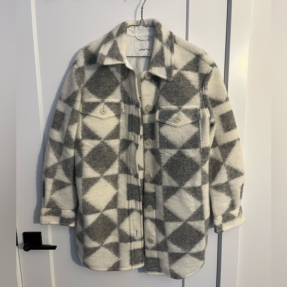 Wilfred Geometric Pattern Ganna Jacket NWOT